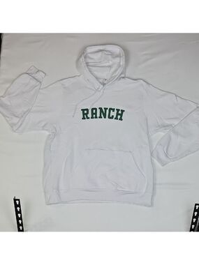 Bella Canvas White Hoodie Ranch